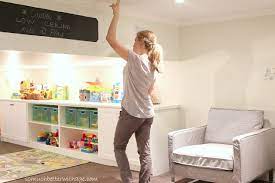 The ceiling in that basement was just over 7'. Basement Before And After So Much Better With Age