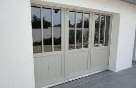 Porte En Bois Atelier 3 Vantaux Portes De Garage Moderne Porte Garage Bois Porte De Garage En Verre