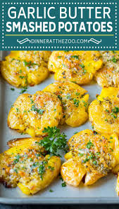 Country style smashed garlic potatoes. Smashed Potatoes With Garlic And Herbs Dinner At The Zoo