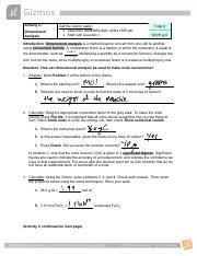 Gizmos moles answer sheet : Mole Gizmo Part C Name Sameer Khan Date Student Exploration Moles Activity C Dimensional Analysis Get The Gizmo Ready U25cf Select The Dimensional Course Hero