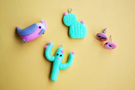 How to make a diy clay cactus dish. Diy Polymer Clay Jewellery Cactus Style Patchwork Cactus
