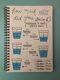 Bullet Journal Water Log Health Tracker Bullet Journal Water Tracker Bullet Journal Mood Bullet Journal Ideas Pages