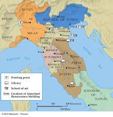 Renaissance Italy Italy Map Historical Maps European History