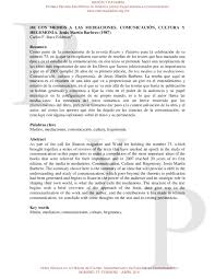 Aquí podrás encontrar información acerca de cultura y medios de comunicación desde la perspectiva de jesús. De Los Medios A Las Mediaciones Comunicacion Cultura Y Hegemonia Jesus Martin Barbero 1987 Luis Alfonso Nieto Gil Academia Edu