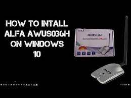 Could not boot into safe mode (even after decrypting fv) to remove the driver, so i decided to reinstall macos. How To Install Alfa Awus036h On Windows 10 Youtube