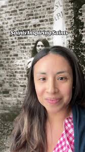 #greenscreen Saints bring forth more Saints through their examples ❤️ St.  Therese must have seen something inspirational from St. Joan of Arc to  dress up like her. 😊 It’s endearing to see how a future ...