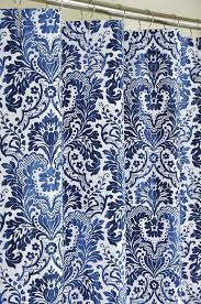 Navy Off White Damask Shower Curtain Blue Shower Curtains Navy Blue Shower Curtain Navy Shower Curtain