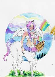 Monstergirl Challenge Centaur Girl By Orionisdestiny Watercolor Anime Unicorn Anime Art Centaur