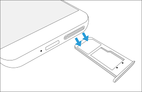Utilize the insertion/removal tool (or a paperclip) to unlock the tray by inserting it into the provided slot (figure 1) then remove the tray (figure 2). How Do I Install My Sim Card On My Samsung Phone