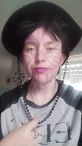 Dressed up as a little demon the other day 💜