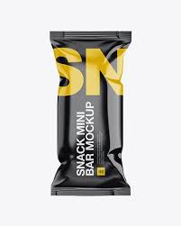 Glossy Snack Bar Mockup In Sachet Mockups On Yellow Images Object Mockups Mockup Free Psd Free Psd Mockups Templates Psd Mockup Template
