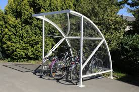 Bogen Fahrraduberdachung Weser Uberdachungen Fahrradhaus Fahrradgarage