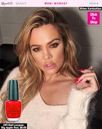 70 кг ● знак зодиака: Fashion Nail Mani Monday Khloe Kardashian S Red Hot Nails Shop Her Exact Look