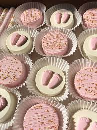 Baby Shower Chocolate Covered Oreos Its A Girl Instagram Neys Sweet Treats Baby Shower Chocolate Chocolate Covered Oreos Baby Shower Chocolate Covered Treats