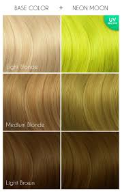 Neon Moon Uv Reactive Neon Moon Arctic Fox Hair Color Dyed Hair