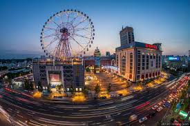 Ferris Wheel South Korea Light Trails Ulsan