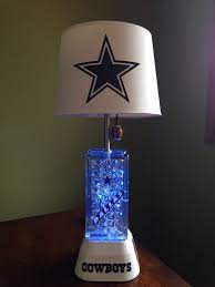 Total Height Of Lamp 21 Inches Lampshade Is 10 X 8 With A 7 Inch Slope There Is Blue Lights In Dallas Cowboys Bedroom Dallas Cowboys Gifts Dallas Cowboys Decor