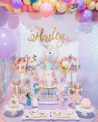 Pink Birthday Themes For Women Occasion 1st Birthday Party Theme Unicorn Unicornthemeparty Unicorn Pink Purple Blue Unicorn Themed Birthday Party Unicorn Birthday Unicorn Theme Party