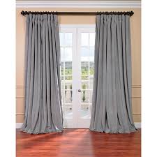 Window curtains and drapes come in a wide variety of sizes. Exclusive Fabrics Silver Grey Velvet Blackout Extra Wide Curtain Panel 96 Inch Size 100 X 96 Cot Extra Wide Curtains Half Price Drapes Curtains Living Room