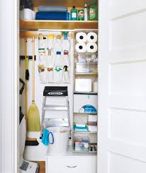 Each divider easily locks over any solid shelf to keep things nice and tidy. How To Organize Your Utility Closet Real Simple