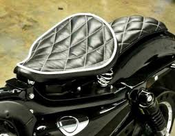 07-09 Sportster Harley Spring Solo Seat Mounting Kit Passenger Blk Diamond  11x13