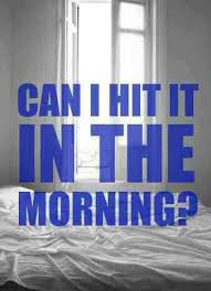 Can I Hit It In The Morning Naughty Humor Vintage Humor Flirty Quotes
