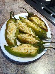 Chiles Chilaca Rellenos De Queso Chihuahua Comida Mexicana Comida Verduras