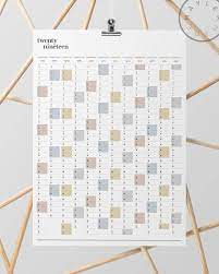 2019 and 2020 yearly planner in excel. Printable Pdf A2 Portrait Wall Planner 2019 Year Planner Yearly Wall Calendar 12 Month Planner Scandinavian Wall Planner Portrait Wall Yearly Planner