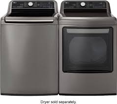 Maybe you would like to learn more about one of these? Lg 5 5 Cu Ft High Efficiency Smart Top Load Washer With Turbowash3d Technology Graphite Steel Wt7800cv Best Buy