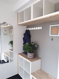 Flur Eingangsbereich Trotz Ikea Individuell Gestalten Begehbarer Kleiderschrank Offener Organisieren Diy Ordnung Ideen Ikea Hack Kallax Ikea Ikea