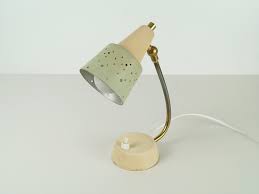 Kleine Nachttischlampe Grun Und Beige 50er Jahre Etsy Lamp Desk Lamp Table Lamp