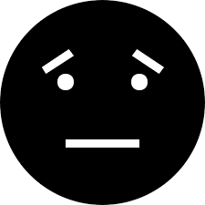 Emoji black emoji hand draw creative emoticon smile seamless emoji emojis black lol doodle emoticons black line emoticons. Neutral Emoticon Face Black Solid Interface Symbol With Straight Mouth Line Free Icon Of Hawcons Emoji Filled