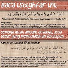 Semoga Dosa Besar Pun Diampuni Jika Membaca Istighfar Pray Quotes Learn Islam Doa Islam