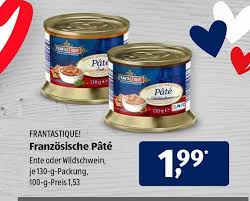 Ik hoop nu op hints van croissant, maar ik vermoed een druivensmaak.'. Frantastique Franzosische Pate 130g Angebot Bei Aldi Sud