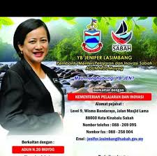 Kementerian pelajaran dan inovasi sebagaimana yang diumumkan nama barunya oleh ketua menteri sabah pada julai 2018, merupakan kementerian yang sebelum ini dikenali sebagai kementerian pembangunan sumber dan kemajuan teknologi maklumat. Adun Moyog N20 Posts Facebook