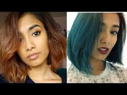 You can apply those colors but it won't be vibrant because you don't have any of that lightness without bleaching it. How To Brown To Blue Hair Youtube