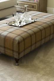 This Beautiful Tartan Footstool Coffee Table Is A Great Talking Point And Wil Footstool Coffee Table Upholstered Coffee Tables Upholstered Ottoman Coffee Table