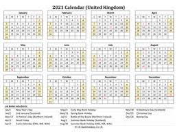 Just download excel calendar 2021, open it in ms excel, google sheets or any other word processing app that's compatible with the ms. 2021 Printable Calendar Templates For United Kingdom Uk Bankholidays Co Uk