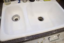 how to clean a porcelain sink