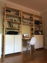 Added A Desk To The Ivar System I Think It Came Out Alright Ikeahacks Ikea Ivar Ikea Ivar Shelves Apartment Inspiration