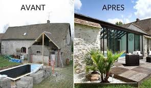 Avant Apres Creer Une Veranda En Harmonie Avec Un Batiment Ancien Renovation Vieille Maison Batiment Ancien Renovation Maison Ancienne