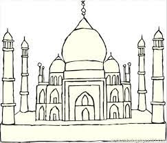 Find high quality taj mahal coloring page, all coloring page images can be downloaded for. Taj Mahal Coloring Page For Kids Free India Printable Coloring Pages Online For Kids Coloringpages101 Com Coloring Pages For Kids