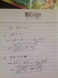 Let's assume that the concentration of hydrogen ions is equal to 0.0001 mol/l. What Are The Hydrogen Ion Concentrations H For Solutions With Ph Values Of Poh 11 And Poh 10 5 Quora
