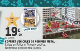 Offre Coffret Vehicules De Pompier Metal Chez E Leclerc