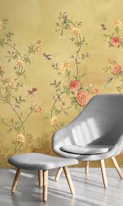 Floral wallpaper iphone flowery wallpaper tropical wallpaper summer wallpaper cute visit us, we can create the best abstract designs for posters, wall art, wallpapers, phone covers 84 desktop wallpapers for free | wallpapers.com. Vintage Chinoiserie Wallpaper Mural Fiore Yellow Rose Garden 200455 Prime Walls Us