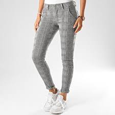 Ce vêtement est en taille asiatique, donc nous vous conseillons de prendre une taille au dessus. Girls Only Pantalon Carreaux Skinny Femme 8251 Noir Laboutiqueofficielle Com