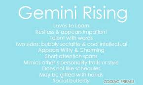 Zodiac Freaks Astrology Gemini Gemini Ascendant Gemini Rising
