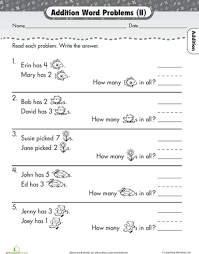 Word Problem Round Up Addition 2 Worksheet Education Com Word Problems Math Word Problems Addition Word Problems