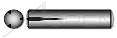 Grooved Pins M4 X 10mm Half Length Tapered Groove Steel DIN 1472 / ISO 8745 ME673