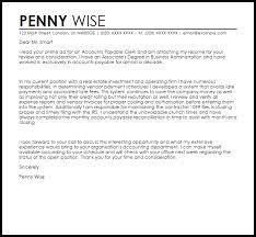 Accounts Payable Clerk Cover Letter Sample Cover Letter Templates Examples